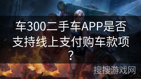 车300二手车APP是否支持线上支付购车款项？