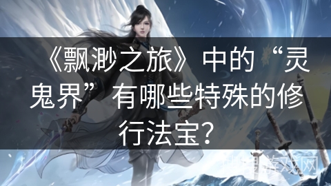 《飘渺之旅》中的“灵鬼界”有哪些特殊的修行法宝？