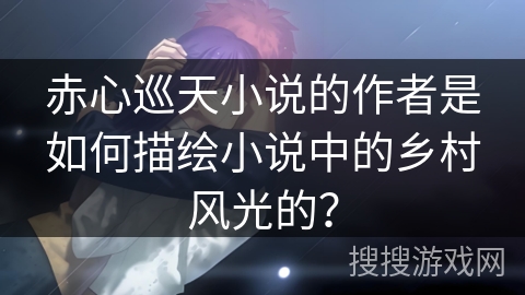 赤心巡天小说的作者是如何描绘小说中的乡村风光的？