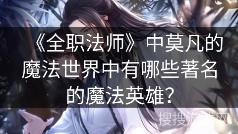 《全职法师》中莫凡的魔法世界中有哪些著名的魔法英雄？