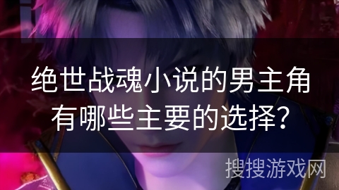 绝世战魂小说的男主角有哪些主要的选择？