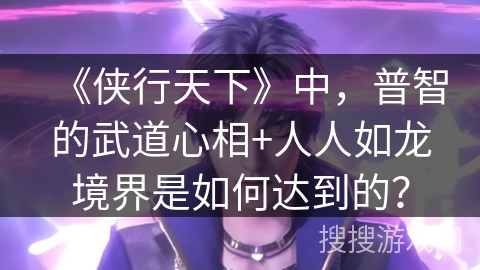《侠行天下》中，普智的武道心相+人人如龙境界是如何达到的？