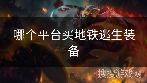 哪个平台买地铁逃生装备