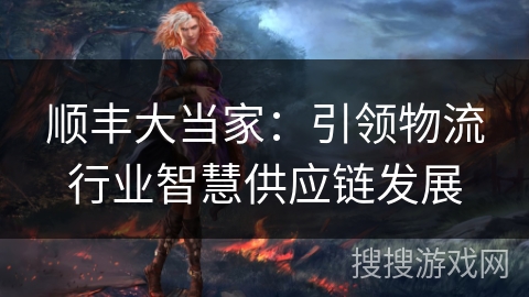 顺丰大当家：引领物流行业智慧供应链发展