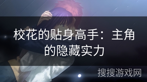 校花的贴身高手：主角的隐藏实力