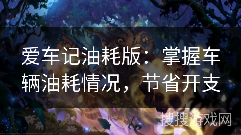 爱车记油耗版：掌握车辆油耗情况，节省开支