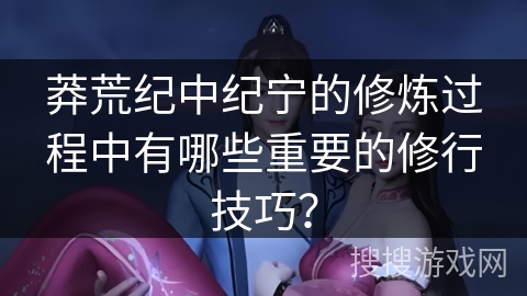 莽荒纪中纪宁的修炼过程中有哪些重要的修行技巧？