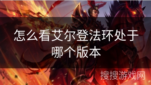 怎么看艾尔登法环处于哪个版本