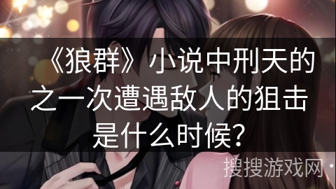 《狼群》小说中刑天的之一次遭遇敌人的狙击是什么时候？