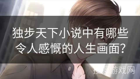 独步天下小说中有哪些令人感慨的人生画面？