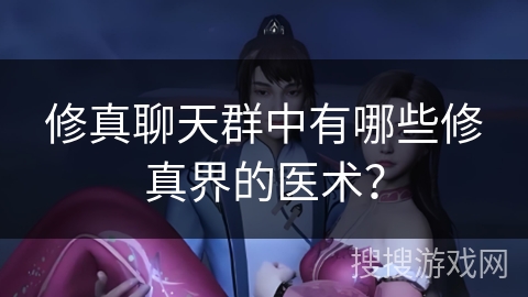 修真聊天群中有哪些修真界的医术？