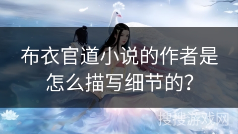 布衣官道小说的作者是怎么描写细节的？