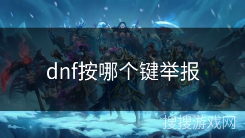 dnf按哪个键举报
