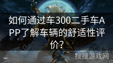 如何通过车300二手车APP了解车辆的舒适性评价？
