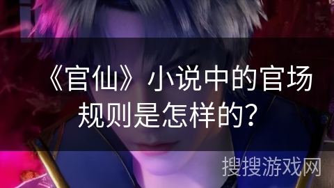 《官仙》小说中的官场规则是怎样的？