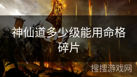 神仙道多少级能用命格碎片