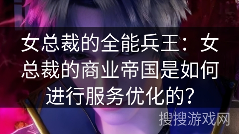 女总裁的全能兵王：女总裁的商业帝国是如何进行服务优化的？