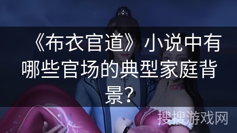 《布衣官道》小说中有哪些官场的典型家庭背景？