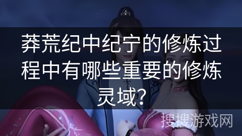 莽荒纪中纪宁的修炼过程中有哪些重要的修炼灵域？