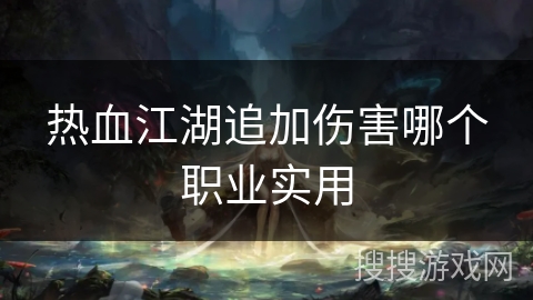 热血江湖追加伤害哪个职业实用