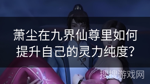 萧尘在九界仙尊里如何提升自己的灵力纯度？