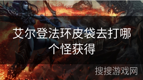 艾尔登法环皮袋去打哪个怪获得