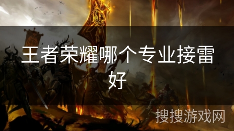 王者荣耀哪个专业接雷好