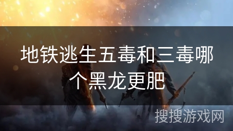 地铁逃生五毒和三毒哪个黑龙更肥