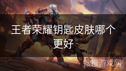 王者荣耀钥匙皮肤哪个更好