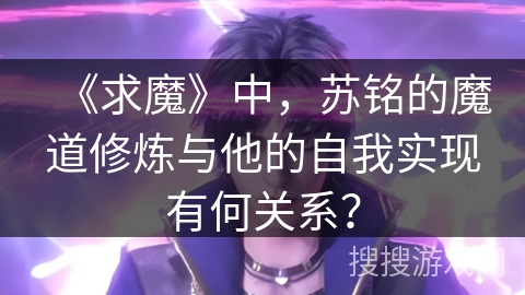 《求魔》中，苏铭的魔道修炼与他的自我实现有何关系？
