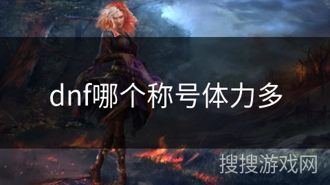 dnf哪个称号体力多