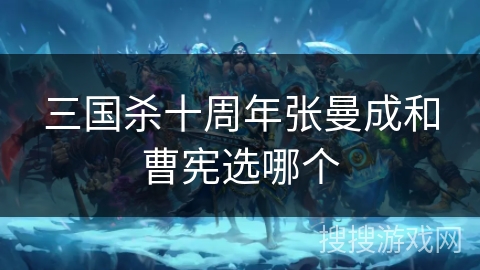 三国杀十周年张曼成和曹宪选哪个