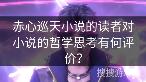 赤心巡天小说的读者对小说的哲学思考有何评价？