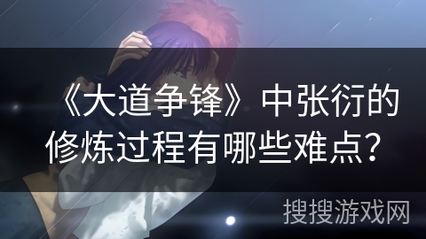 《大道争锋》中张衍的修炼过程有哪些难点？