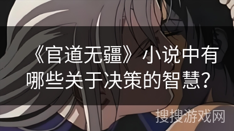 《官道无疆》小说中有哪些关于决策的智慧？