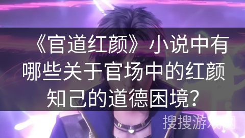 《官道红颜》小说中有哪些关于官场中的红颜知己的道德困境？
