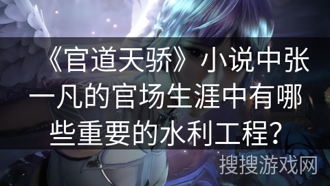 《官道天骄》小说中张一凡的官场生涯中有哪些重要的水利工程？