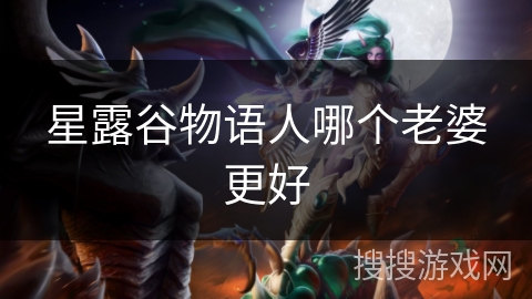 星露谷物语人哪个老婆更好