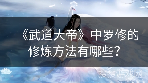 《武道大帝》中罗修的修炼方法有哪些？