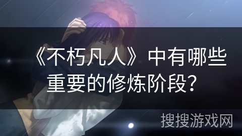 《不朽凡人》中有哪些重要的修炼阶段？