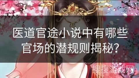 医道官途小说中有哪些官场的潜规则揭秘？
