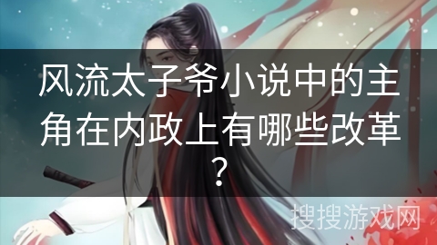 风流太子爷小说中的主角在内政上有哪些改革？