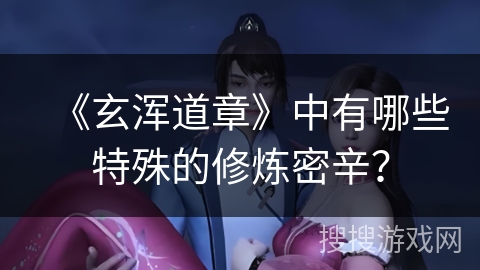 《玄浑道章》中有哪些特殊的修炼密辛？