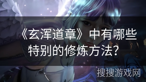 《玄浑道章》中有哪些特别的修炼方法？