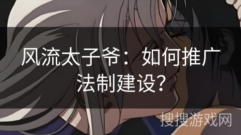 风流太子爷:如何推广法制建设? 风流太子爷:如何推广法制建设?