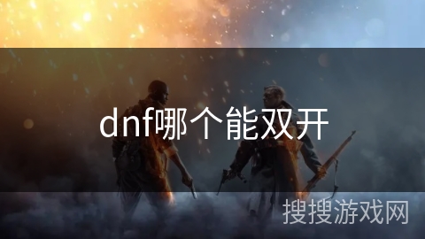 dnf哪个能双开