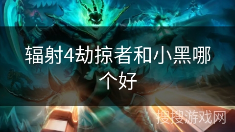 辐射4劫掠者和小黑哪个好