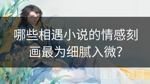 哪些相遇小说的情感刻画最为细腻入微？