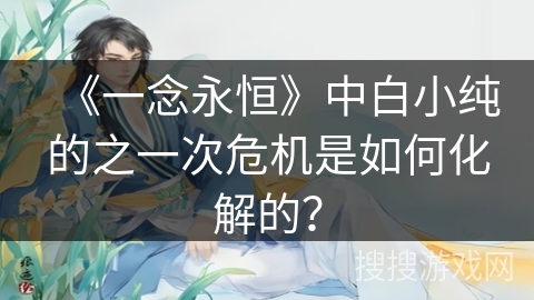 《一念永恒》中白小纯的之一次危机是如何化解的? 《一念永恒》中白小纯的之一次危机是如何化解的?