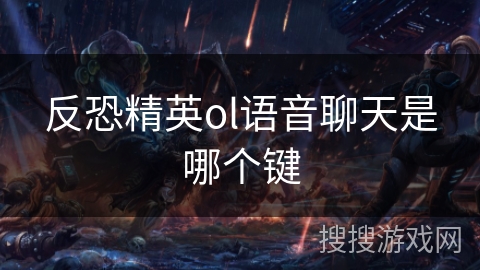 反恐精英ol语音聊天是哪个键